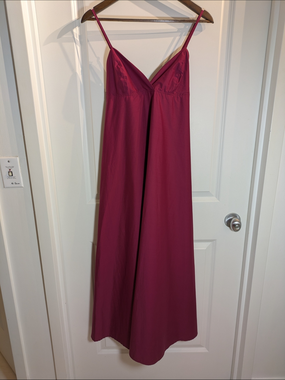 NWOT Tensione In Fuchsia Maxi Spaghetti Strap Dress